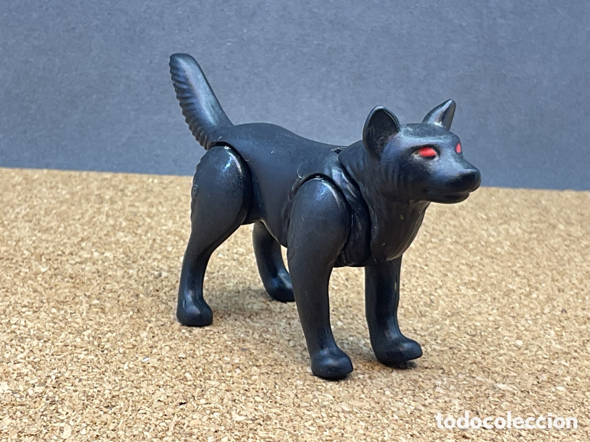 Playmobil: ANIMALES PLAYMOBIL. LOBO NEGRO. REF MEDIEVOLO.