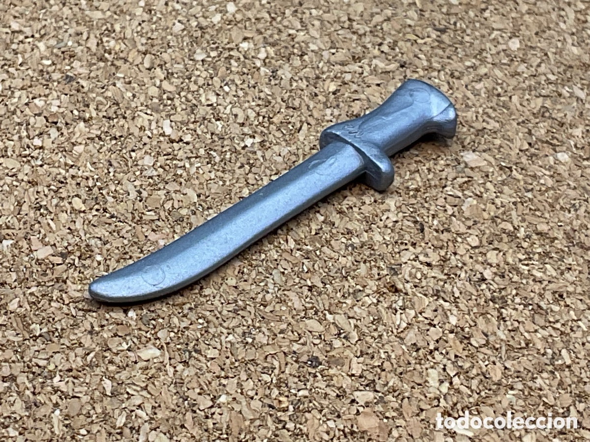 Playmobil: ACCESORIO PLAYMOBIL. MACHETE GRIS PLATEADO. REF EXPLORADOR.