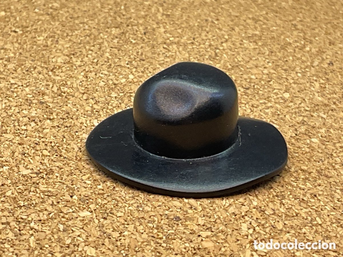 Playmobil: ACCESORIO PLAYMOBIL. SOMBRERO COLOR NEGRO. REF OESTE.