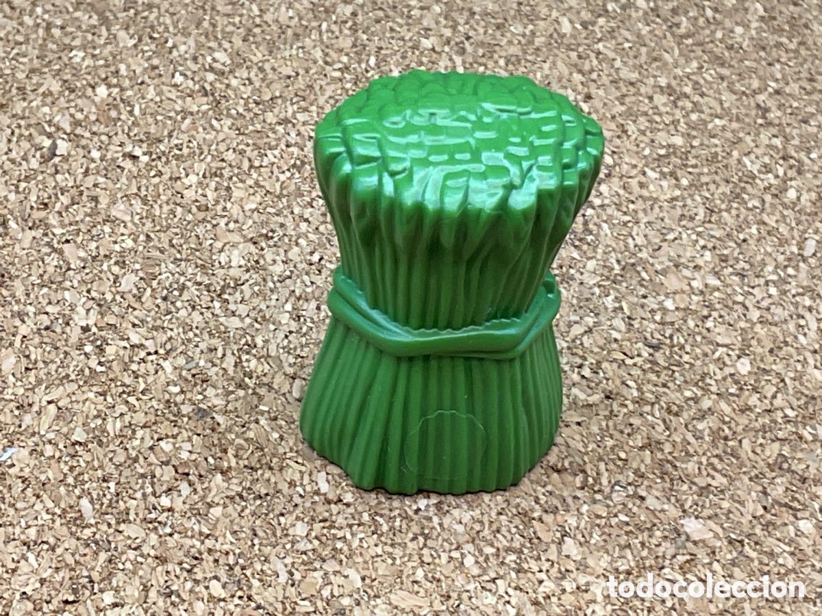 Playmobil: ACCESORIO PLAYMOBIL. FARDO DE PAJA HENO CEREALES COLOR VERDE.