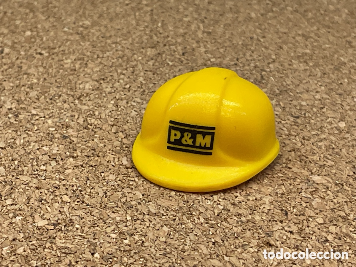 Playmobil: ACCESORIO PLAYMOBIL. CASCO ALBA&Ntilde;IL COLOR AMARILLO.