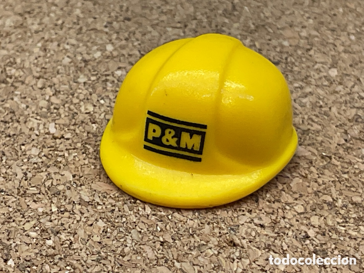 Playmobil: ACCESORIO PLAYMOBIL. CASCO ALBA&Ntilde;IL COLOR AMARILLO.