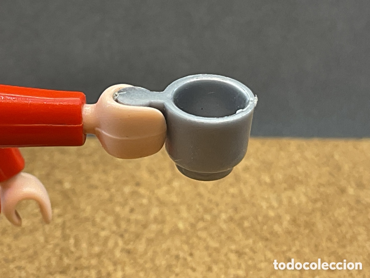 Playmobil: Accesorios Playmobil. Taza Color Gris . Ref Casa, Comedor, Bebida, Cocina, Restaurante