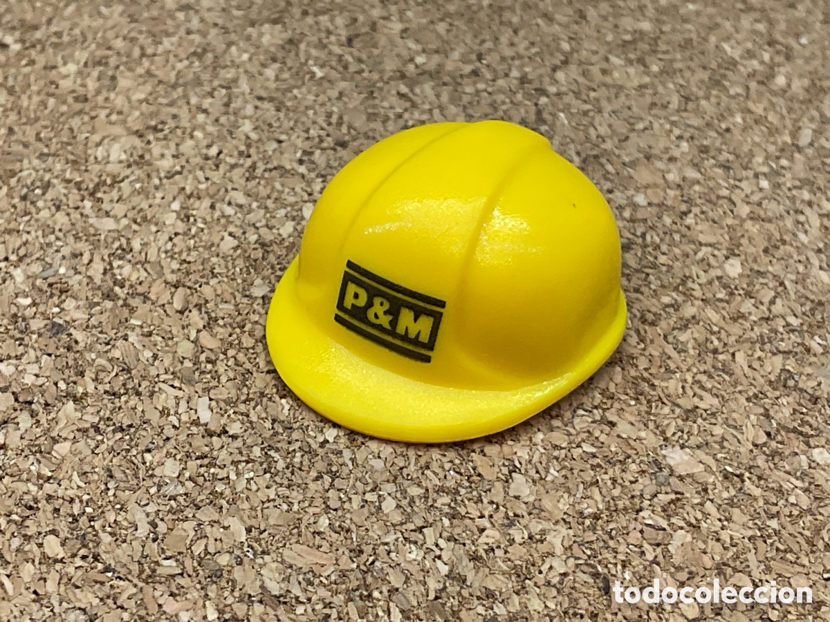 Playmobil: ACCESORIO PLAYMOBIL. CASCO ALBA&Ntilde;IL COLOR AMARILLO.