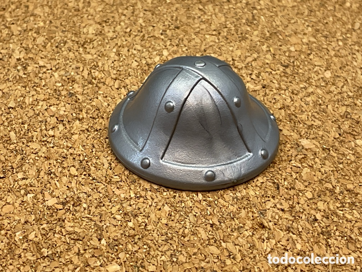 Playmobil: ACCESORIO PLAYMOBIL. CASCO MEDIEVAL COLOR PLATEADO.