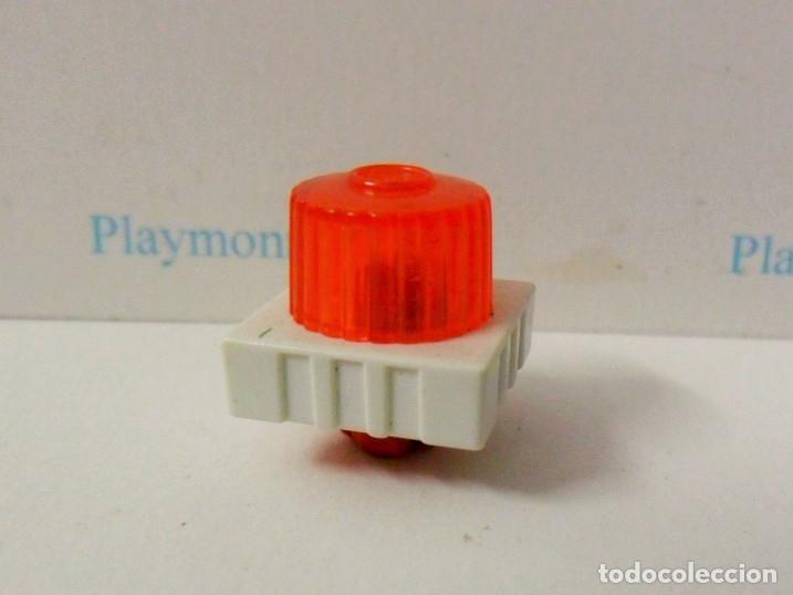 Playmobil: PLAYMOBIL P224 LUZ SIRENA NARANJA CRISTAL TRASLUCIDO CON SOPORTE