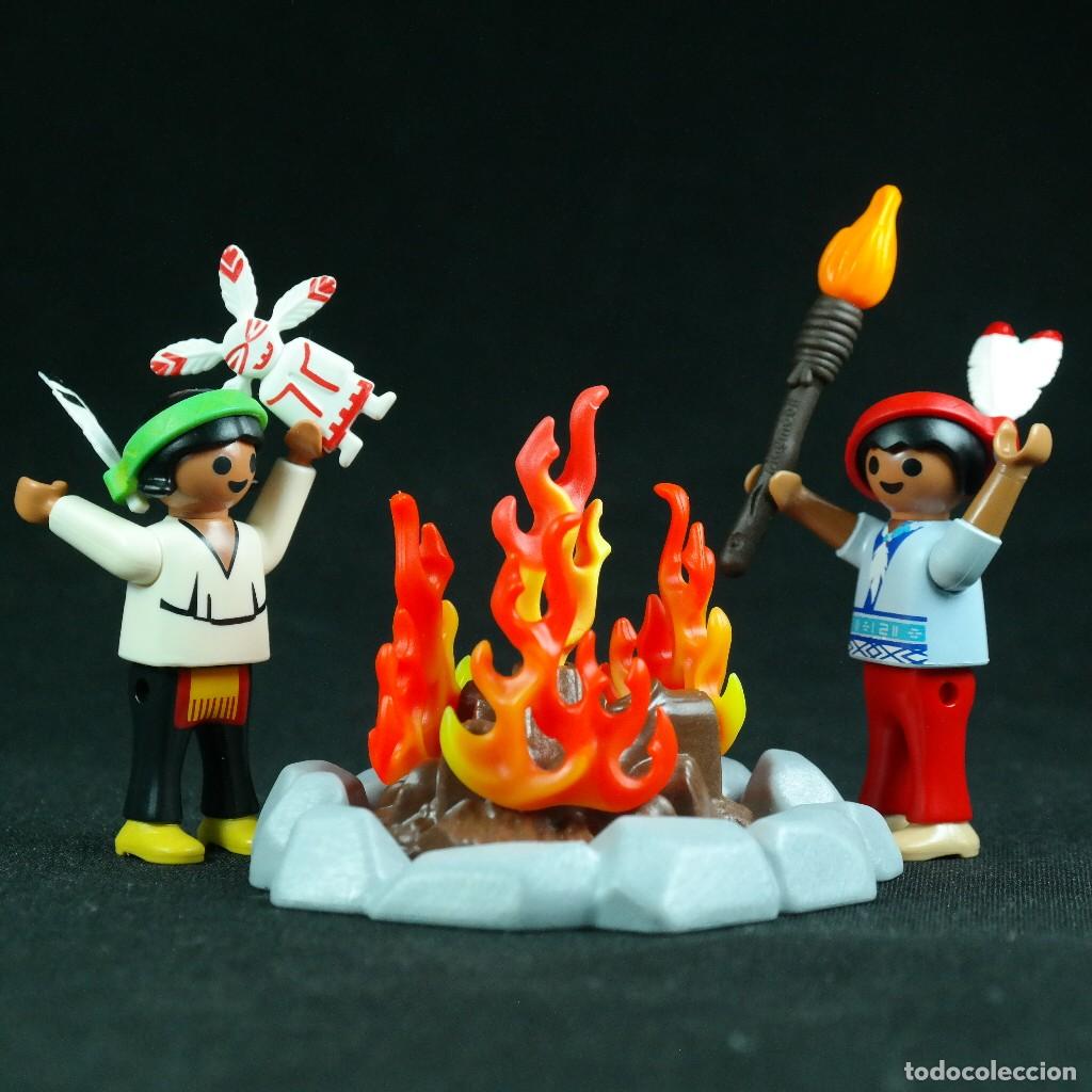 Playmobil: Playmobil dos ni&ntilde;os indios con fuego ☼