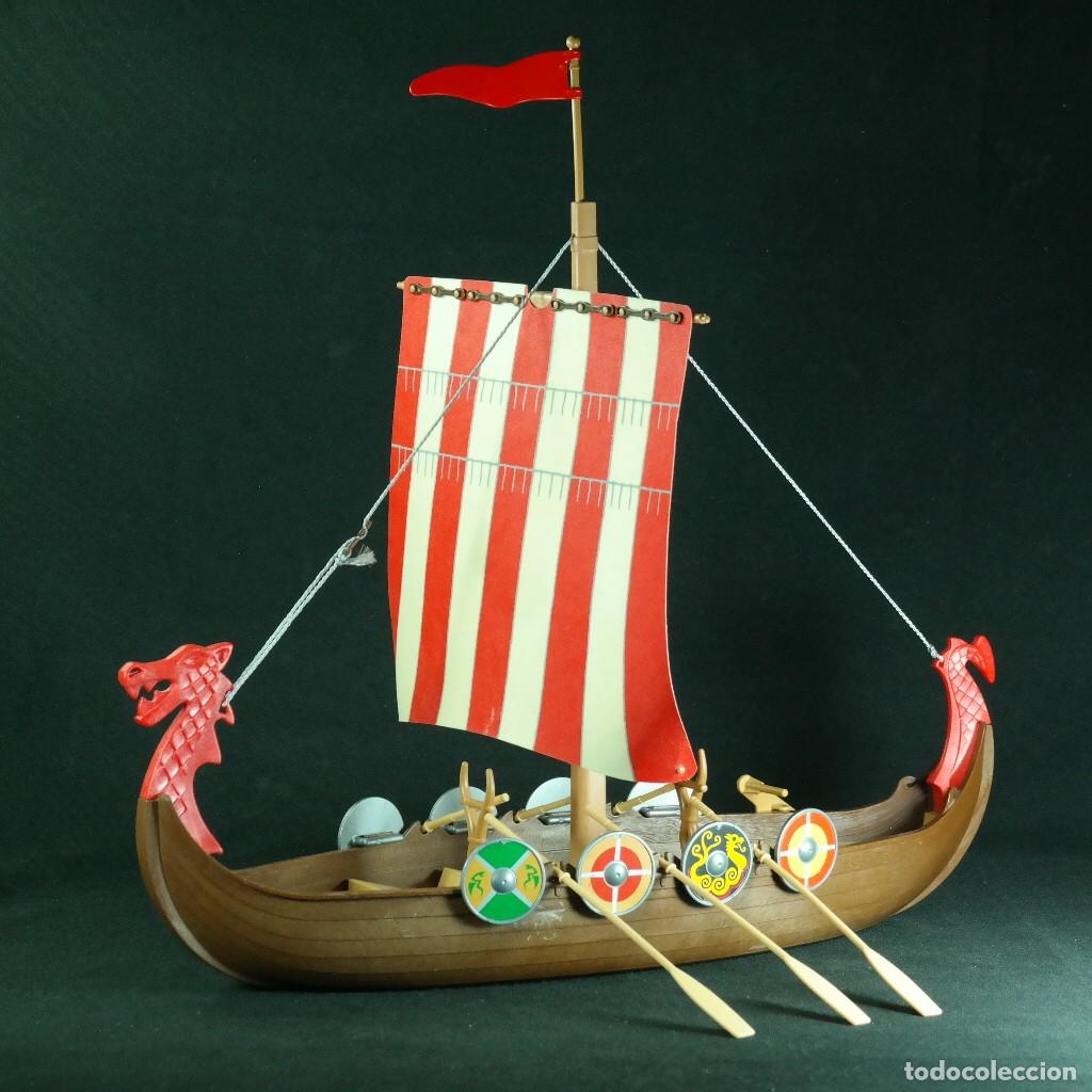 Playmobil: Playmobil barco vikingo con remos y escudos ☼