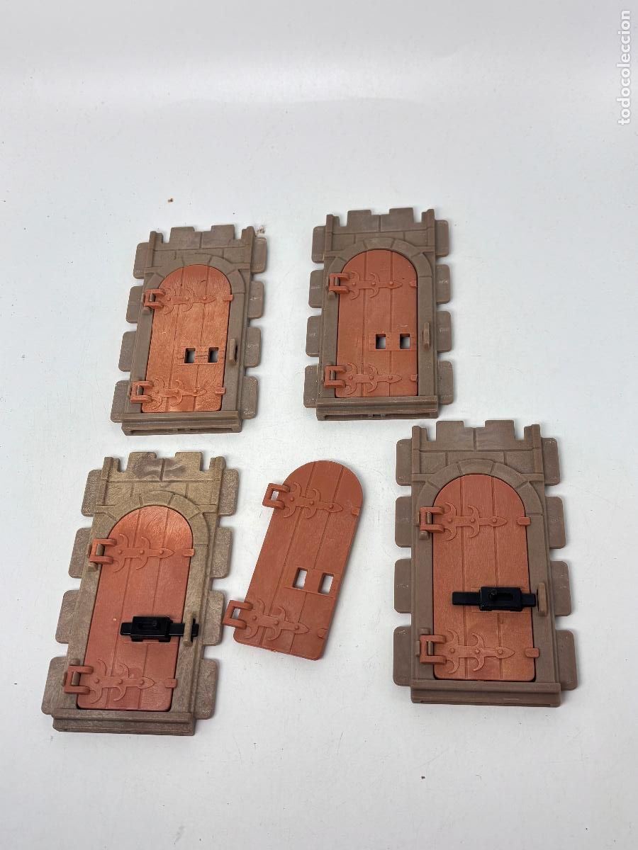 Playmobil: Playmobil lote pared con puerta Castillo Torre Medieval