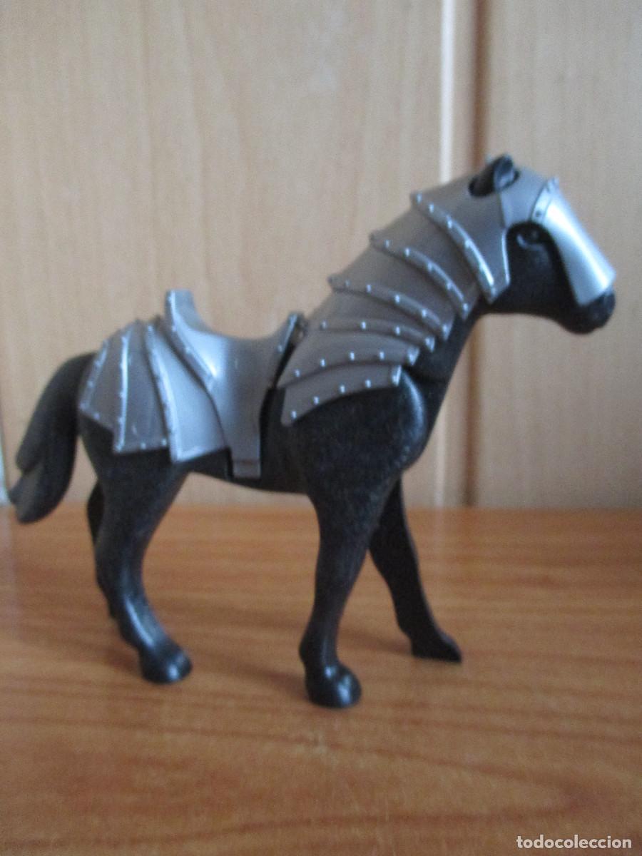 Playmobil: PLAYMOBIL : 1 FIGURA CABALLO CON ARMADURA MEDIEVAL