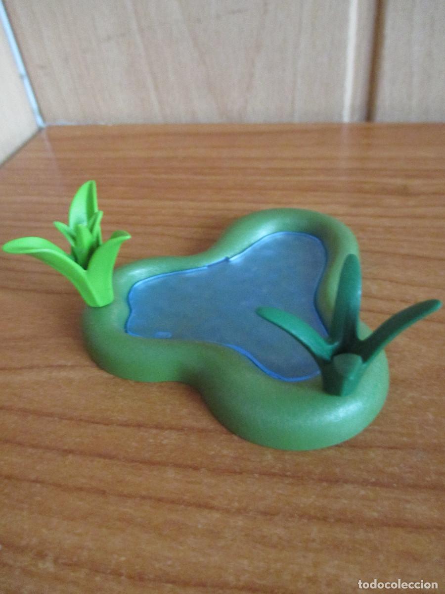 Playmobil: PLAYMOBIL : 1 CHARCA AGUA CON VEGETACION