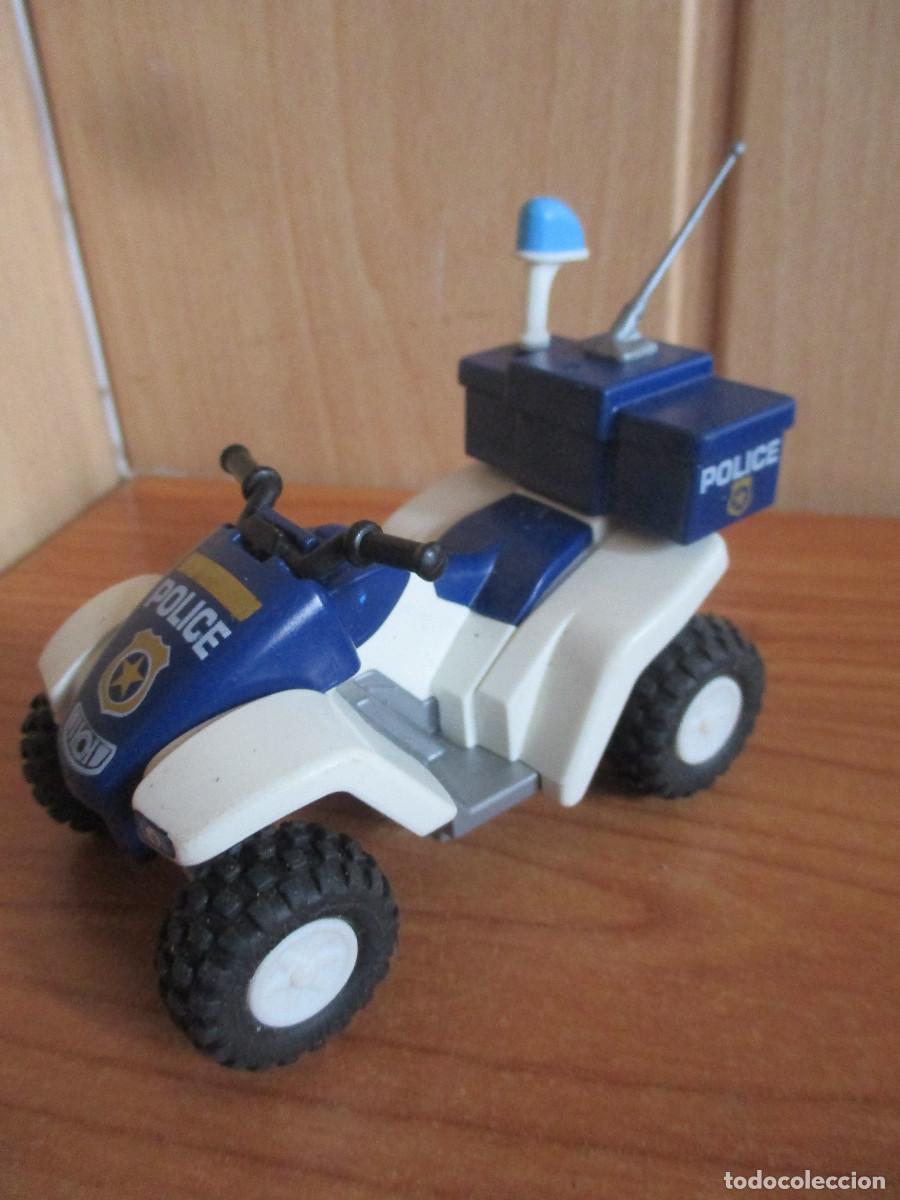 Playmobil: PLAYMOBIL : 1 MOTO A FRICCION QUAD DE POLICIA