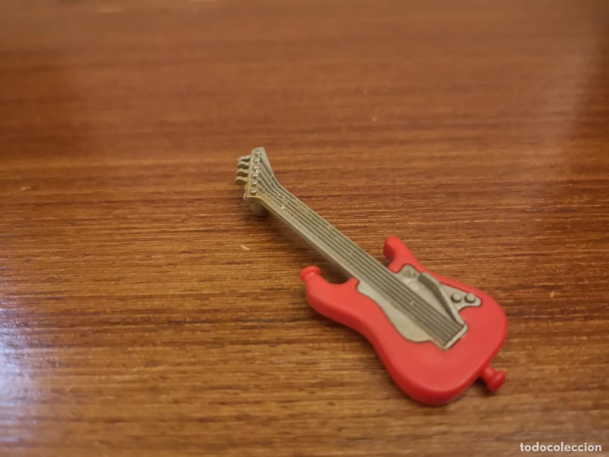 Playmobil: Playmobil guitarra roja grupo instrumento musical concierto Mad