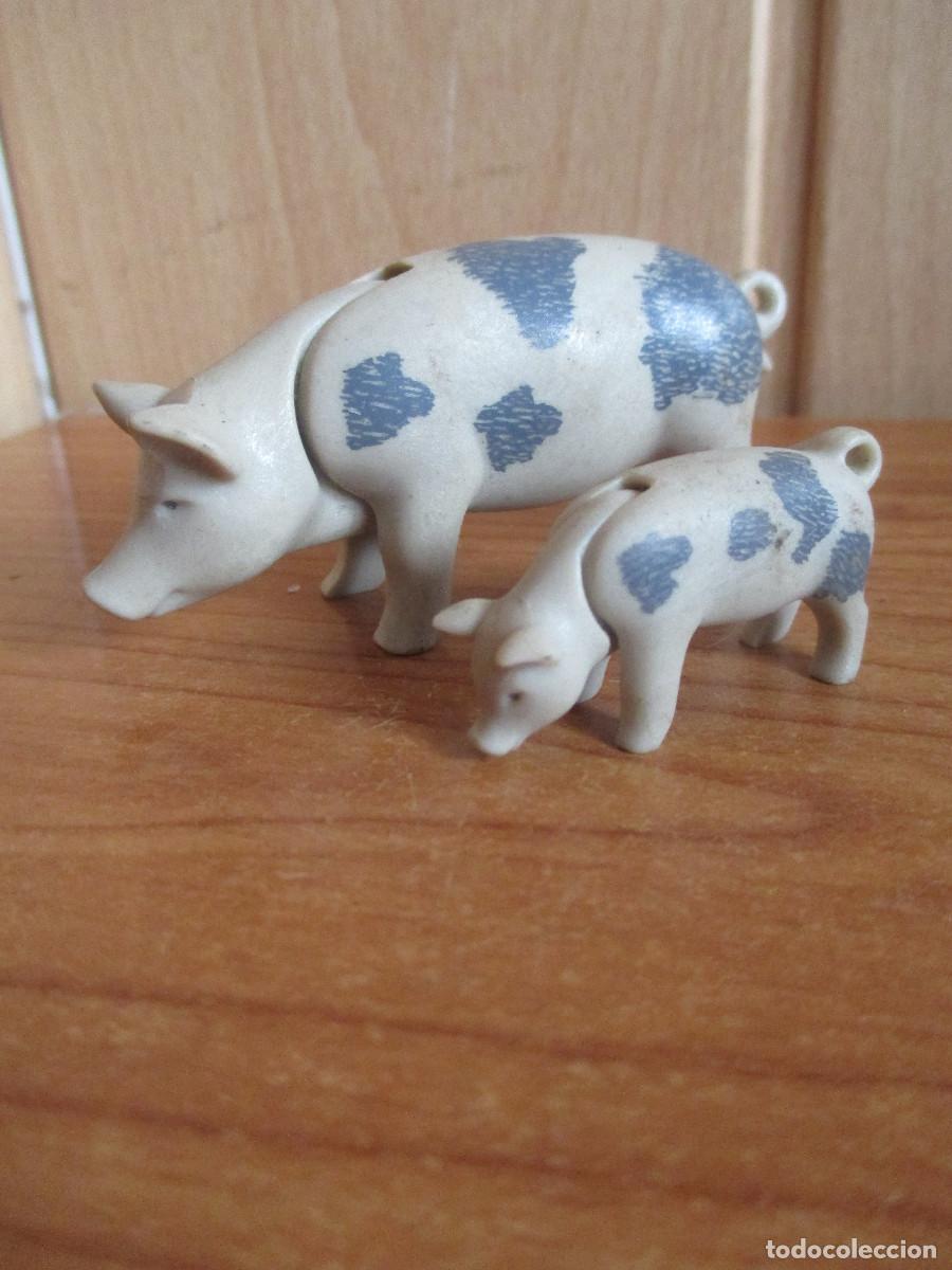 Playmobil: PLAYMOBIL : 1 CERDO MOTEADO CON SU CRIA