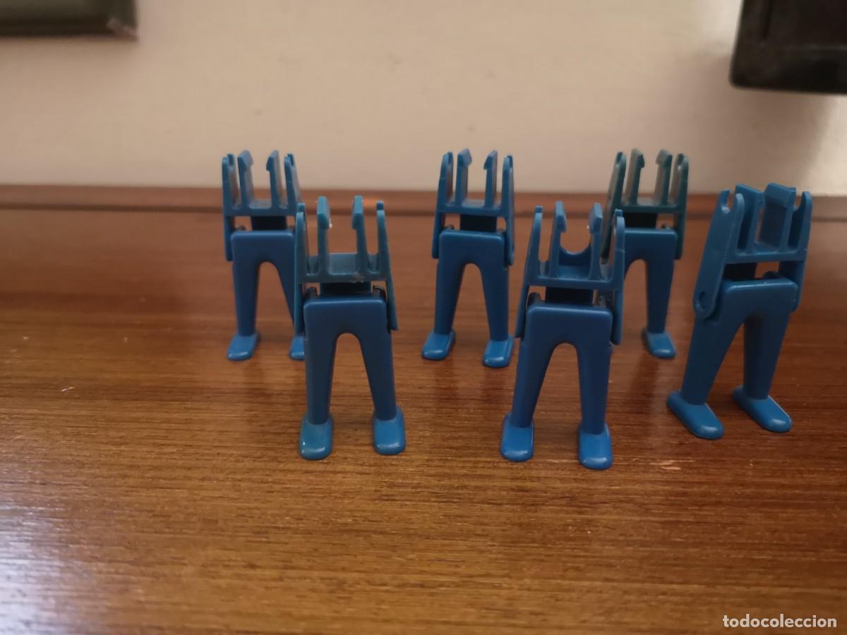 Playmobil: Playmobil piernas x6 pinza azul primera generaci&oacute;n piezas Mad