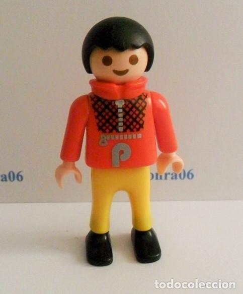 Playmobil: PLAYMOBIL P202* NI&Ntilde;OS NI&Ntilde;O ANORAK ROJO PANTALON AMARILLO
