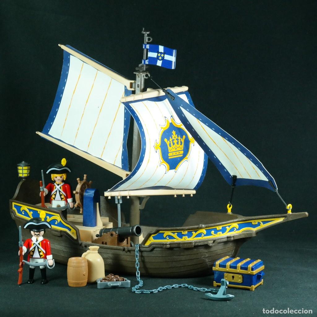 Playmobil: Playmobil barco ingles con 2 soldados y accesorios lun ☼