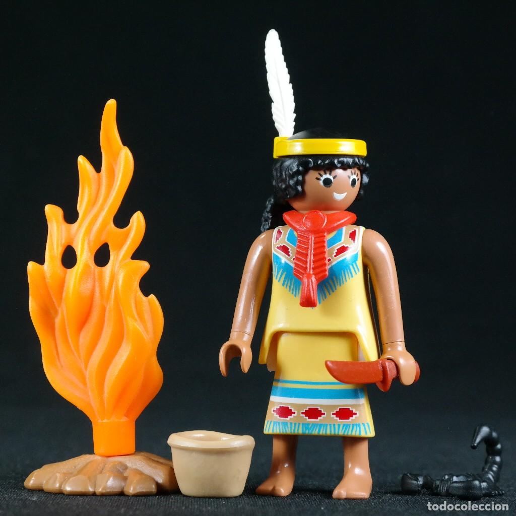 Playmobil: Playmobil mujer india con fuego☼