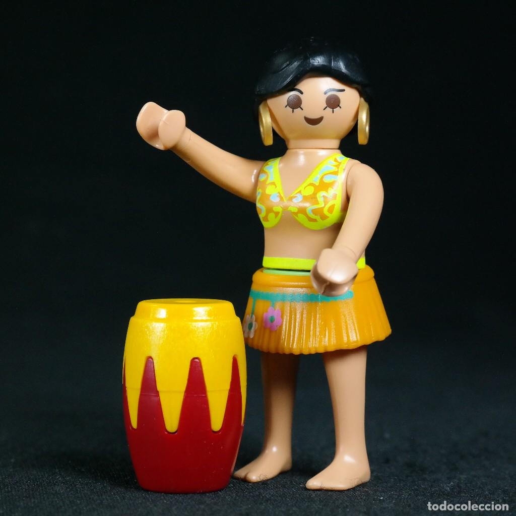 Playmobil: Playmobil mujer hawaiana con tambor ☼