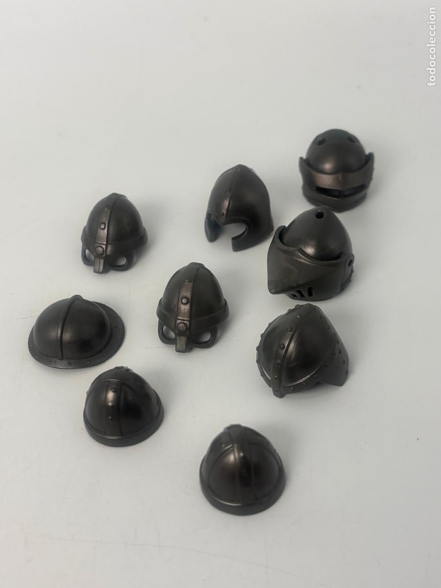 Playmobil: Playmobil lote casco gris oscuro medieval