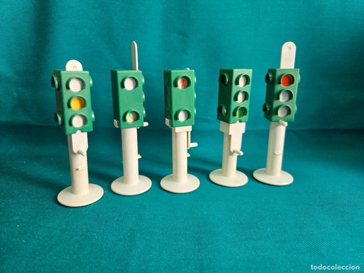 Playmobil: LOTE DE 5 ANTIGUOS SEMAFOROS PLAYMOBIL