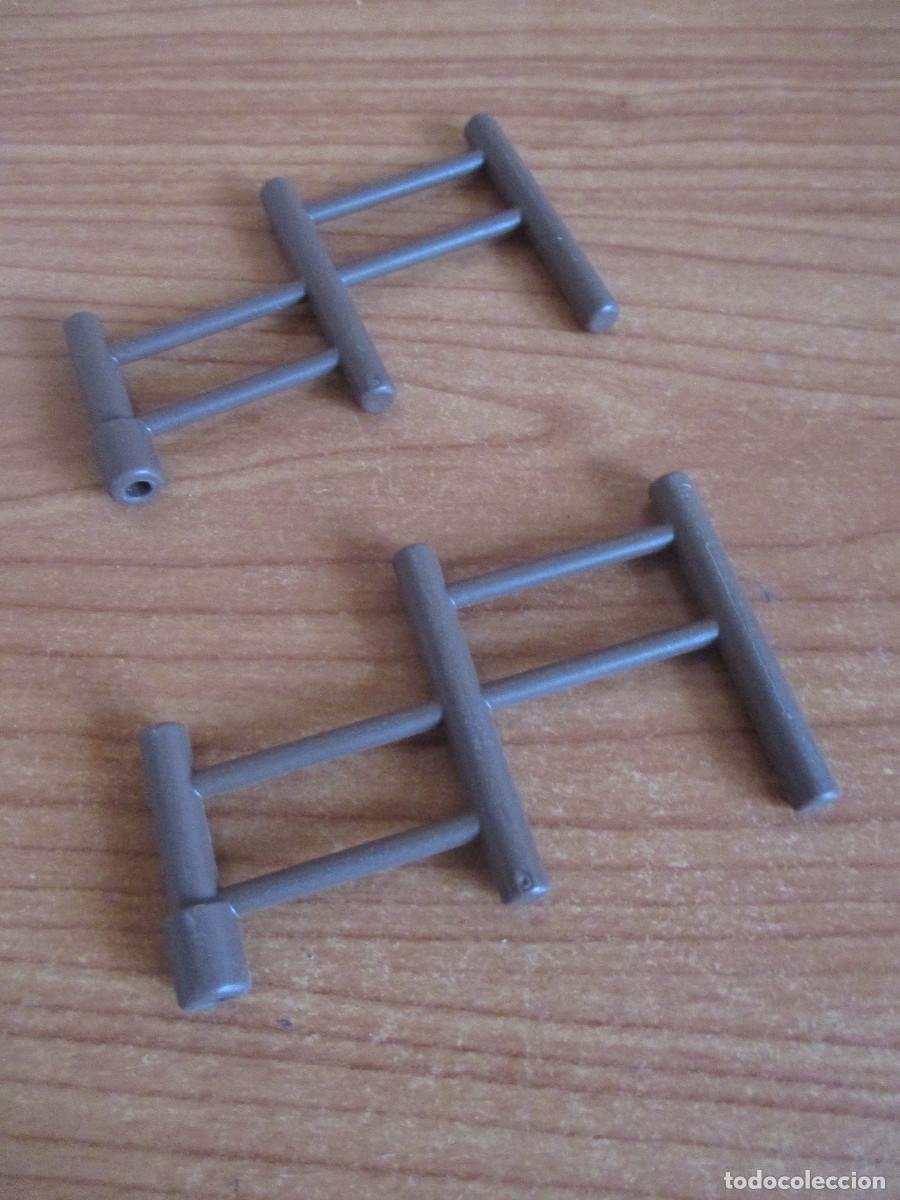 Playmobil: PLAYMOBIL : 1 LOTE 2 VALLAS MARRONES ESCALONADAS