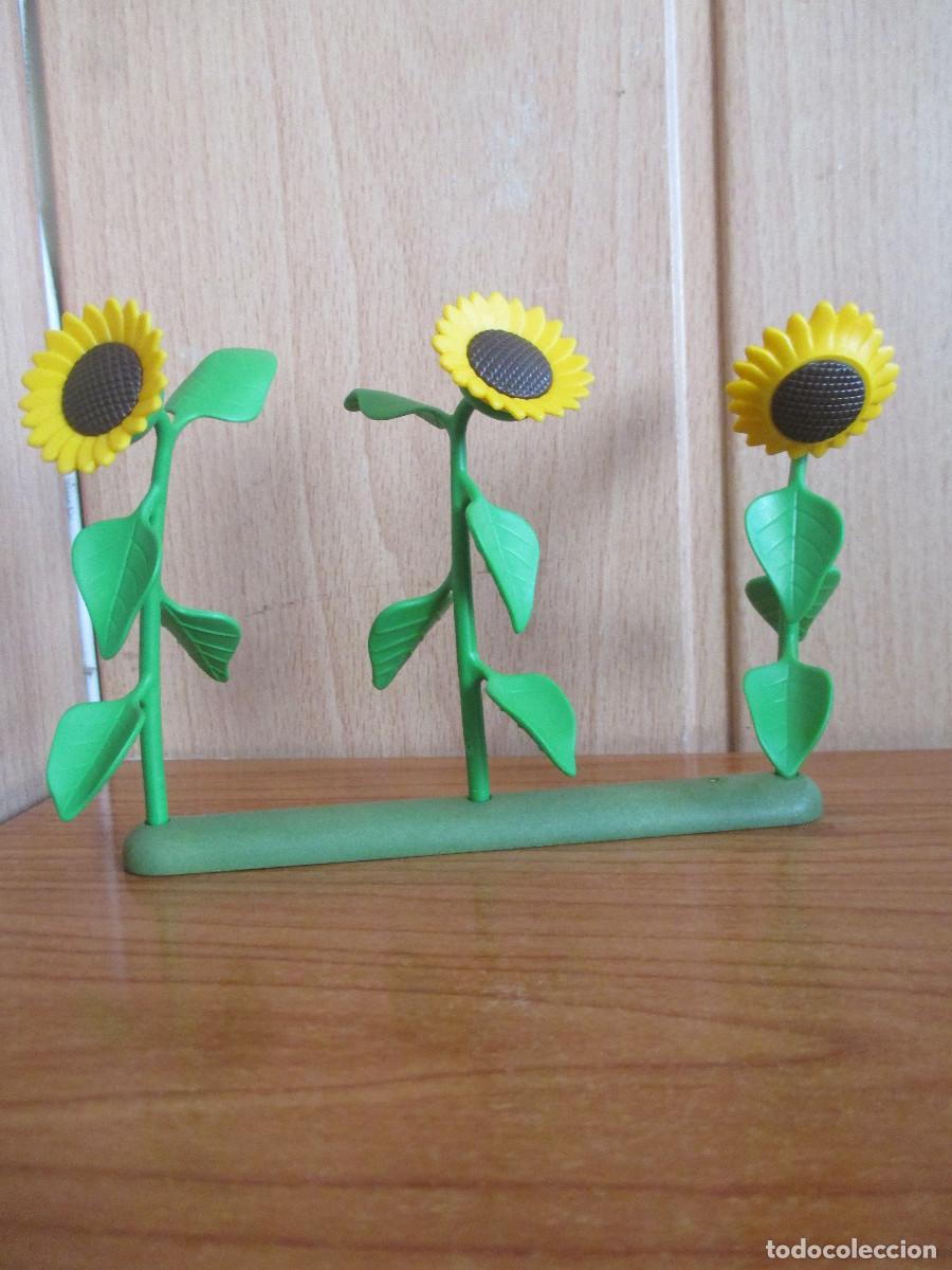 Playmobil: PLAYMOBIL : 1 LOTE 3 PLANTAS DE GIRASOLES