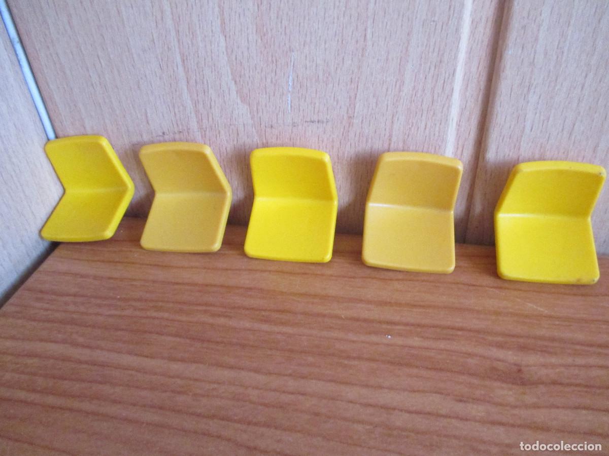 Playmobil: PLAYMOBIL : 1 LOTE 5 ASIENTOS AMARILLOS