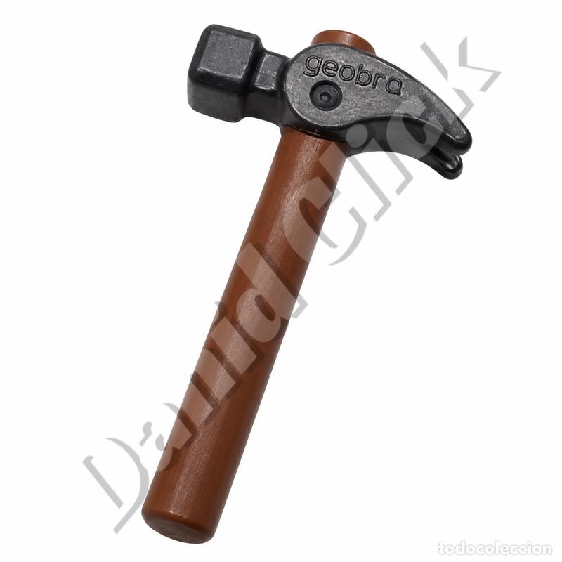 Playmobil: Playmobil Martillo de Carpintero Herramienta de Construcci&oacute;n y Reparaci&oacute;n