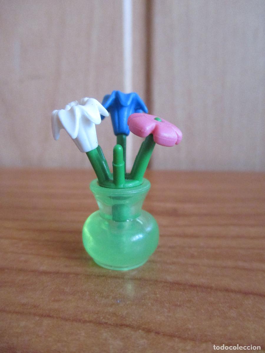 Playmobil: PLAYMOBIL : 1 JARRON VERDE CON FLORES