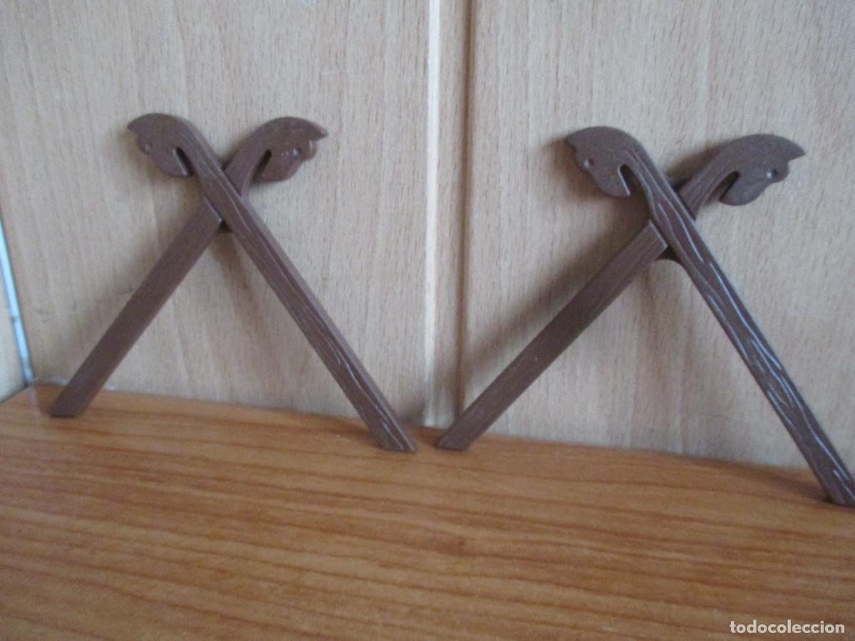 Playmobil: PLAYMOBIL : 1 LOTE 2 SOPORTES PARA TIENDA VIKINGOS O MEDIEVAL