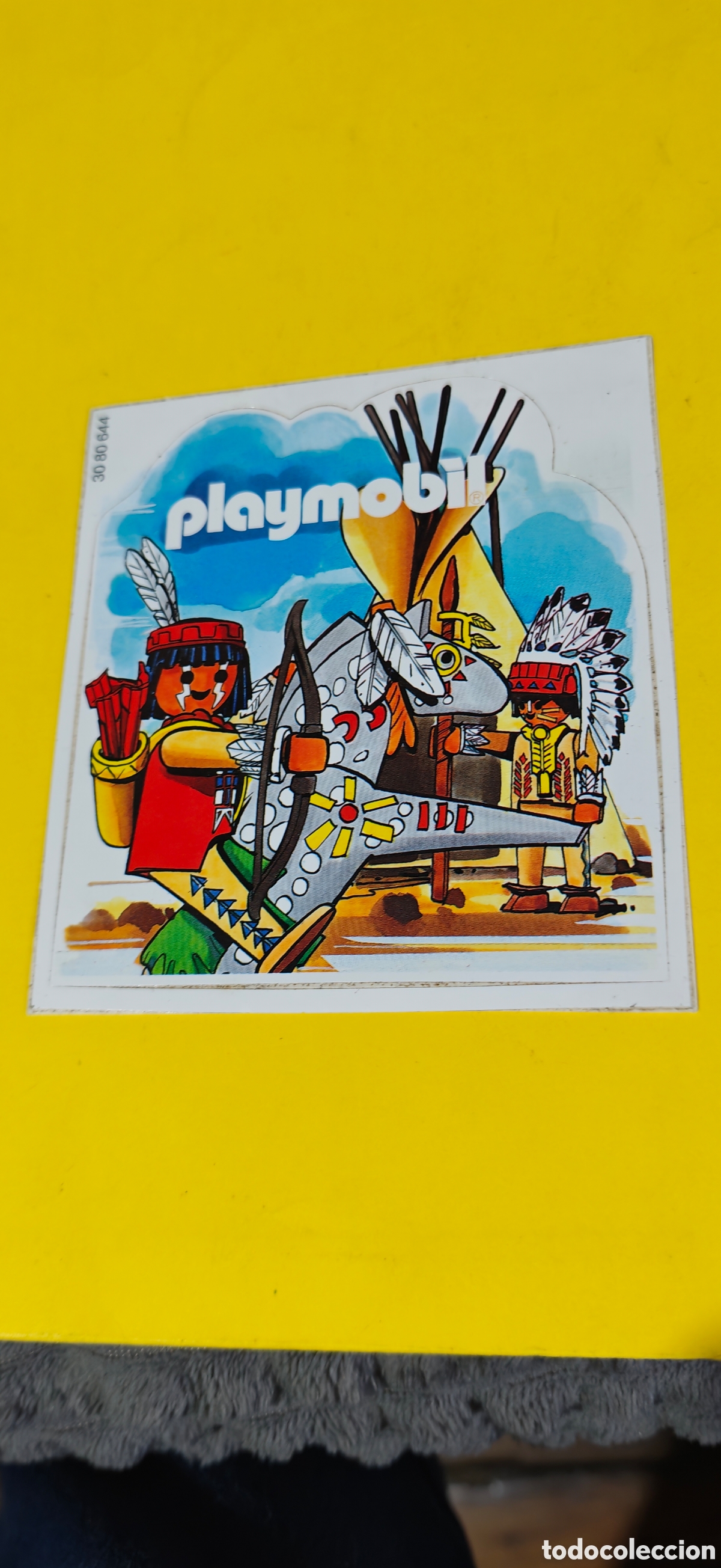 Playmobil: Playmobil pegatina indios 30 80 644