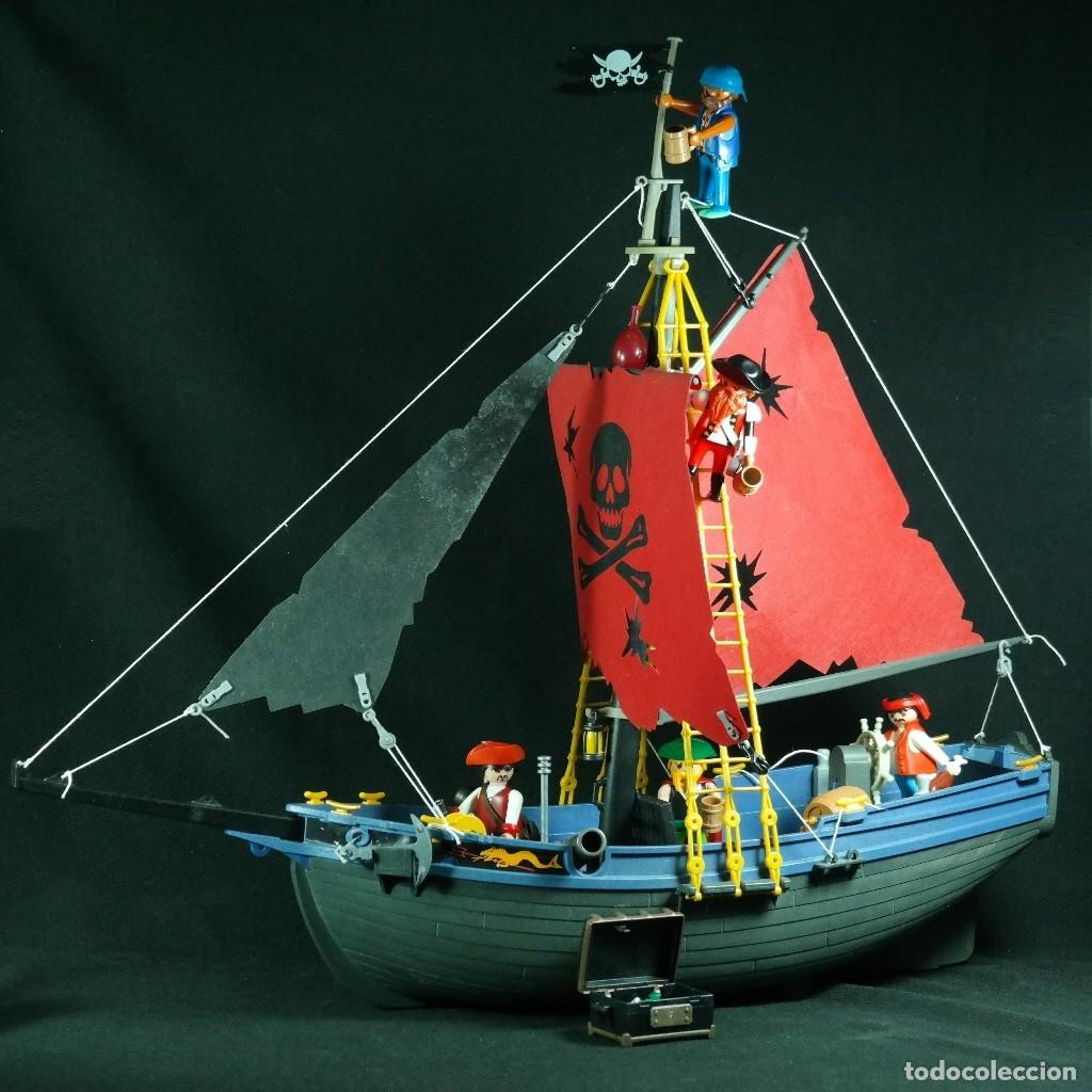 Playmobil: Playmobil barco pirata USADO con piratas y muchos accesorios ☼