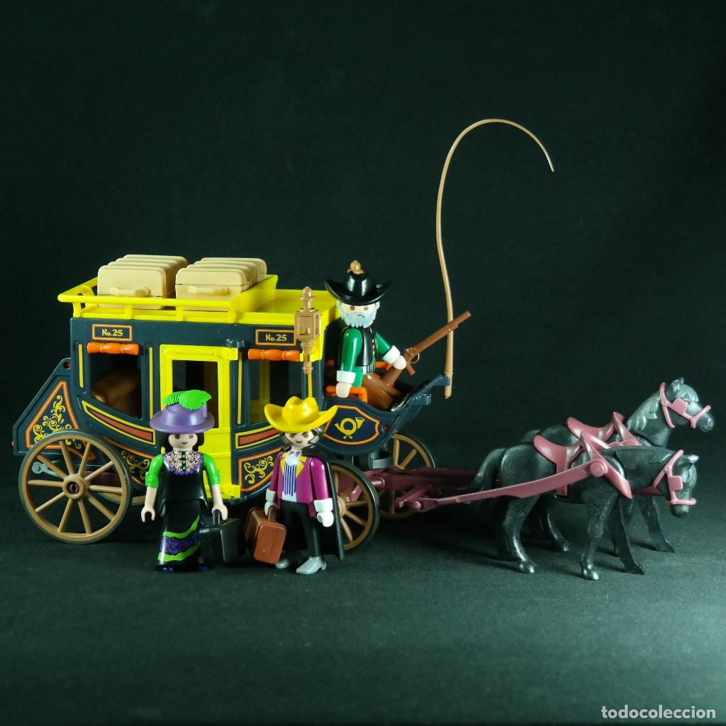 Playmobil: Playmobil diligencia oeste con 3 figuras ☼
