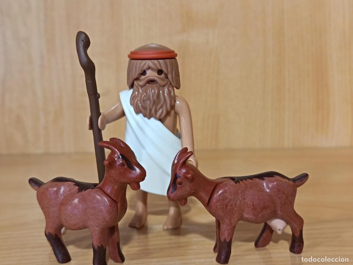 Playmobil: PLAYMOBIL ALDEANO , PASTOR CON CABRAS , BELEN - 27/6/25