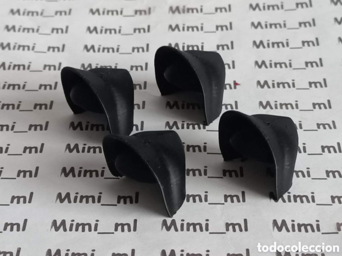 Playmobil: 4 gorros negros mujer western en impresi&oacute;n 3d compatibles con Playmobil bonete serie rosa