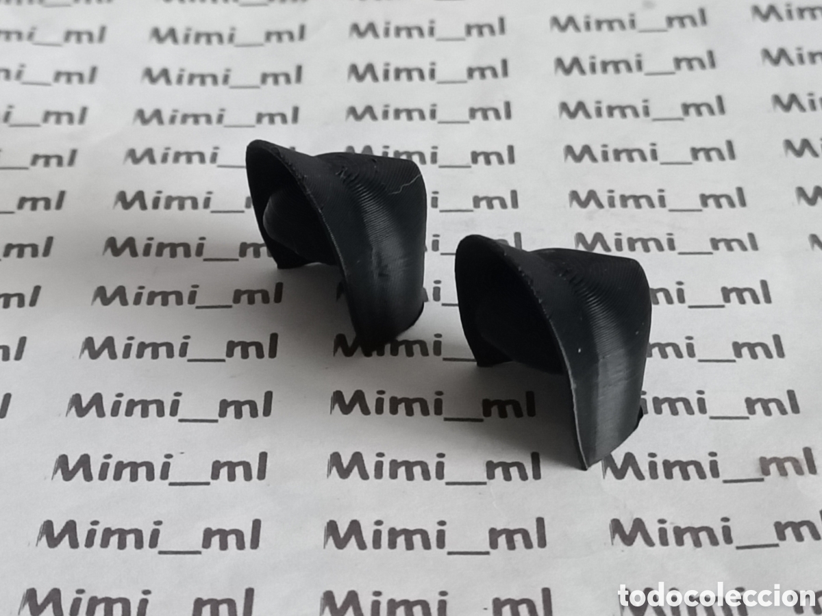 Playmobil: 2 gorros negros mujer western en impresi&oacute;n 3d compatibles con Playmobil pa&ntilde;uelos serie rosa