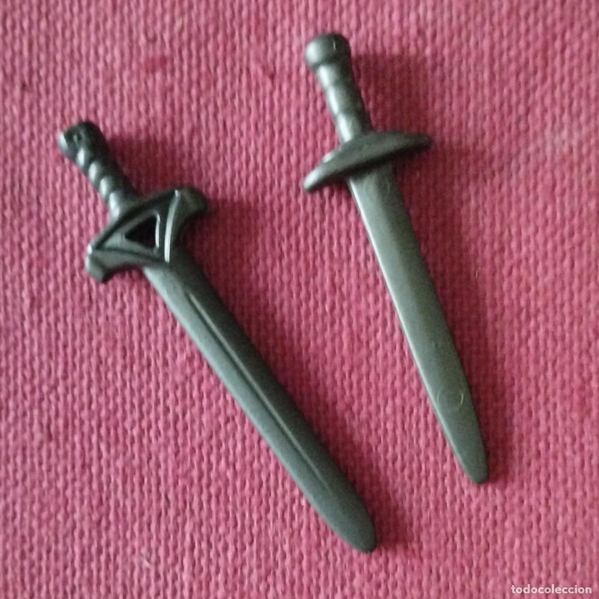 Playmobil: 2 ESPADAS - GRIS OSCURO - ARMAS - PLAYMOBIL