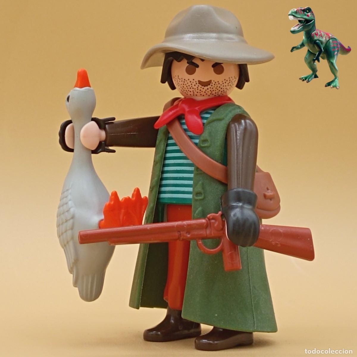Playmobil: Playmobil figura cazador de aves trampero rastreador caceria ganso pato oeste western