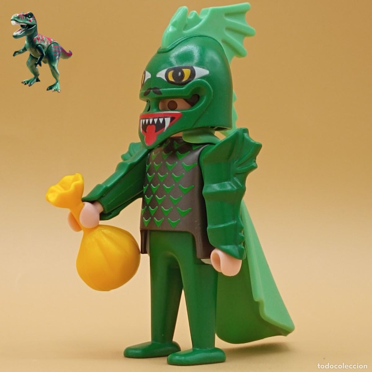 Playmobil: Playmobil figura disfraz de halloween caballero dragon monstruo truco o trato 3026