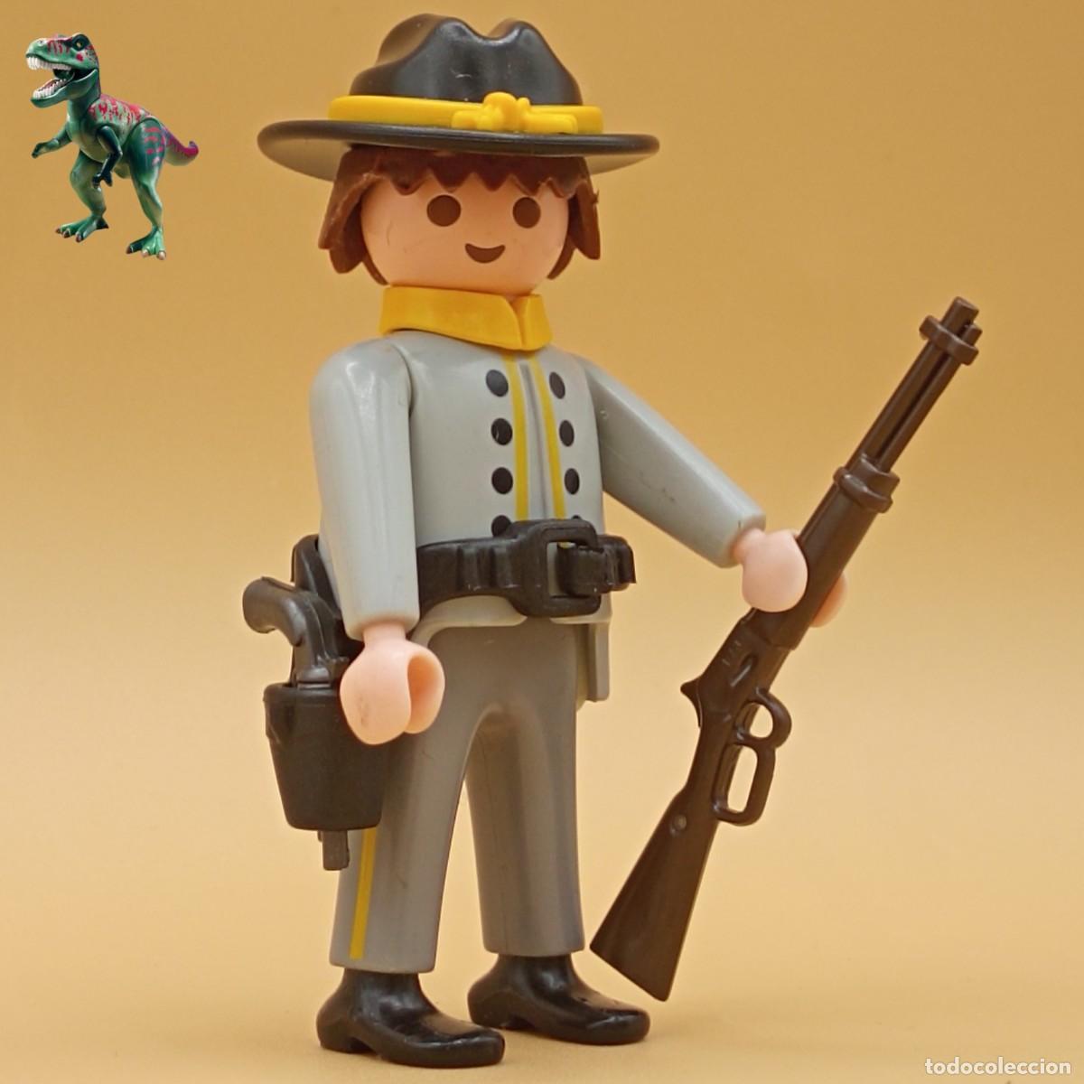 Playmobil: Playmobil figura soldado confederado rebelde sudista secesionista guerra civil americana