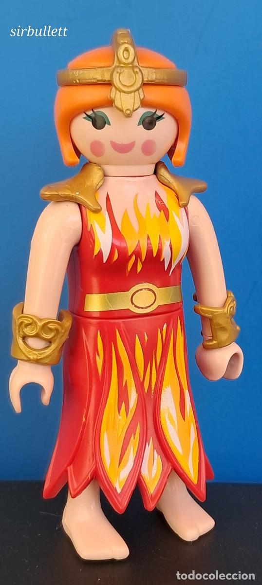 Playmobil: Figura Reina del Fuego. Playmobil 70026. Serie 15 Chicas