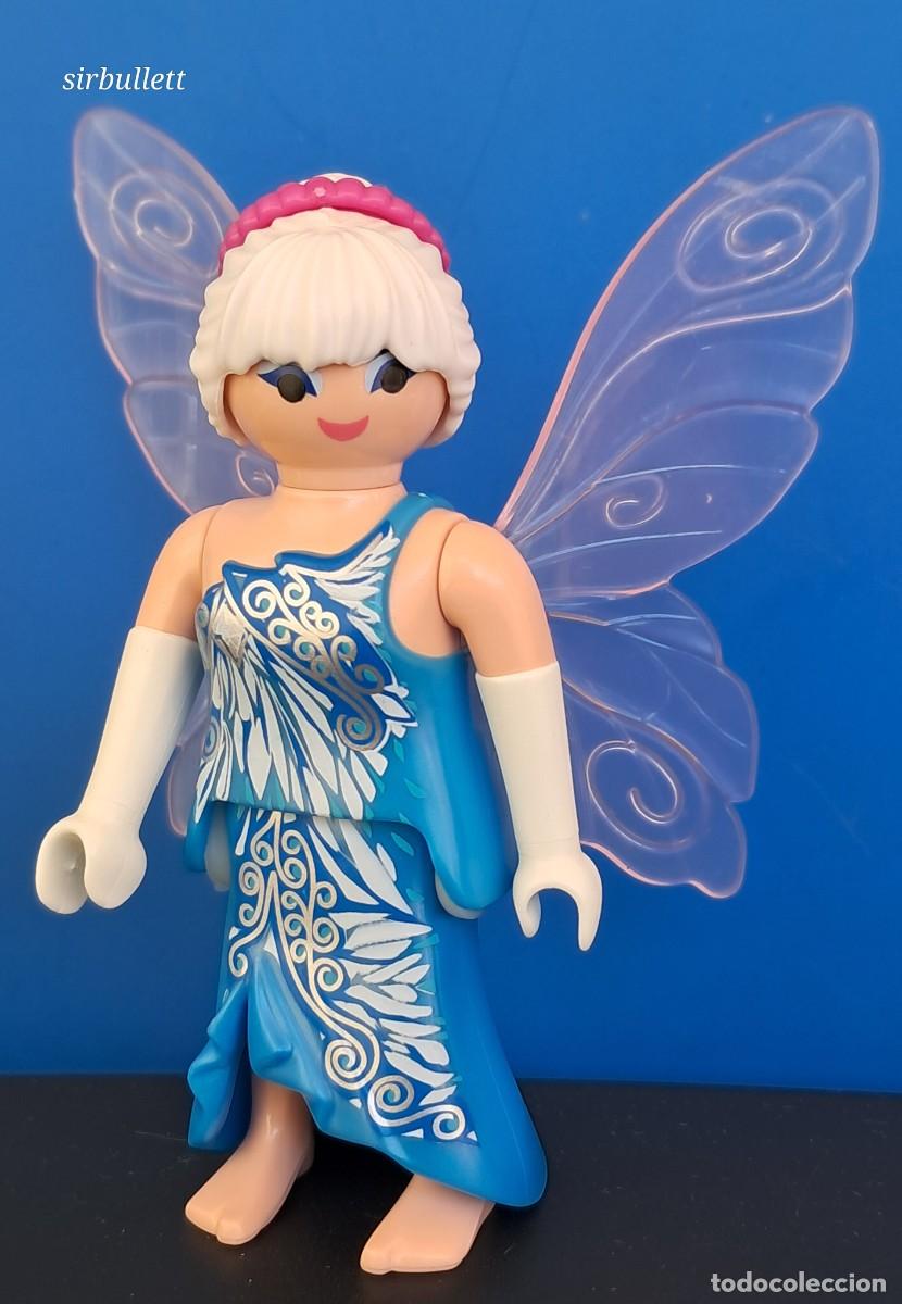 Playmobil: Figura Hada del Invierno Pelo Blanco. Playmobil