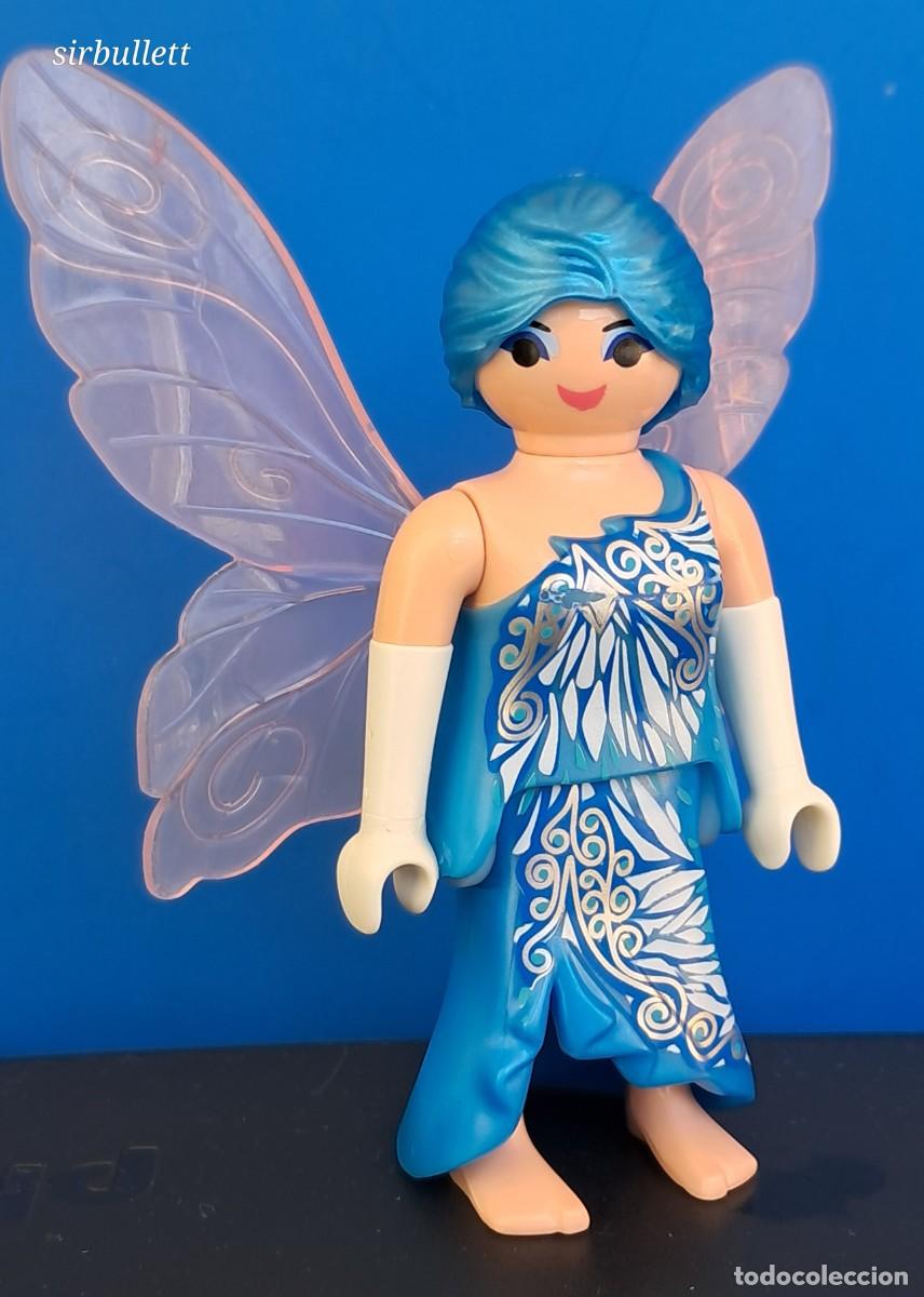 Playmobil: Figura Hada del Invierno Pelo Azul. Playmobil