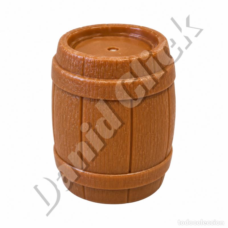 Playmobil: Playmobil Barril Marr&oacute;n Claro Madera Oeste Medieval Piratas Bel&eacute;n