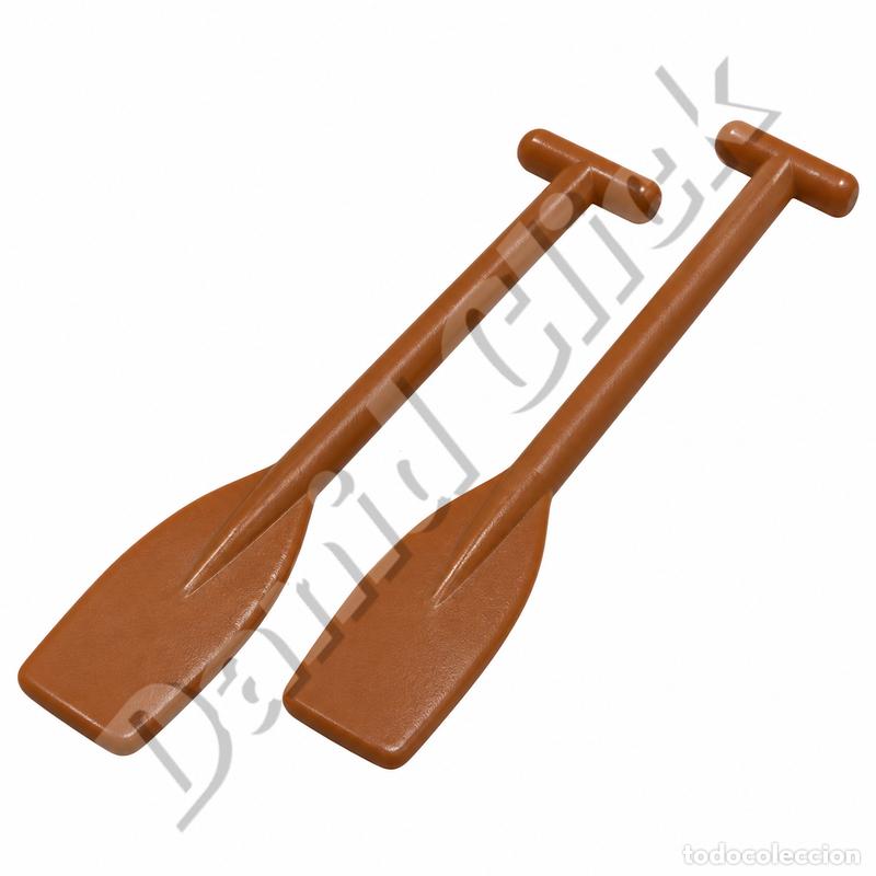 Playmobil: Playmobil Remos Marrones Barca Canoa Piratas Vikingos Ind&iacute;genas Pescadores
