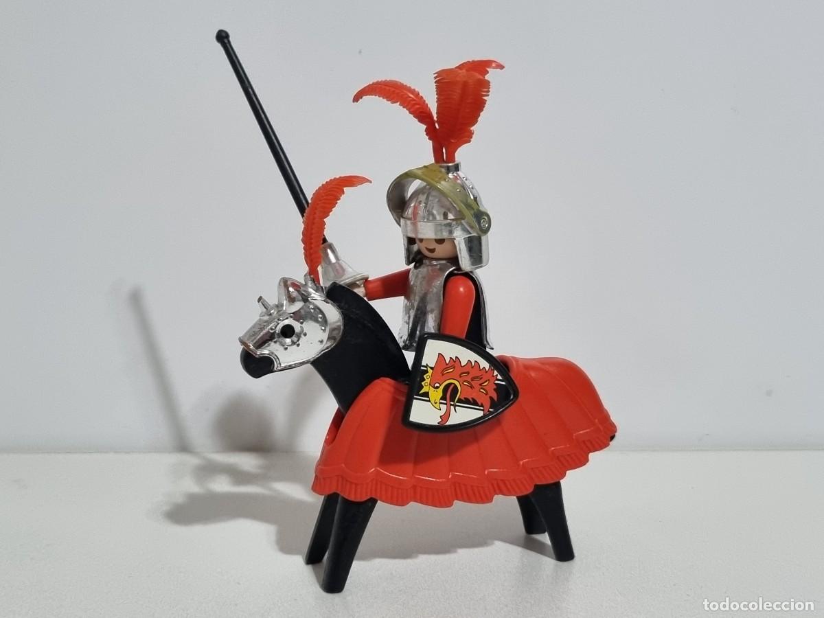 Playmobil: Playmobil 3265 Antiguo Caballero Rojo Aguila Armadura Torneo Justa Medieval