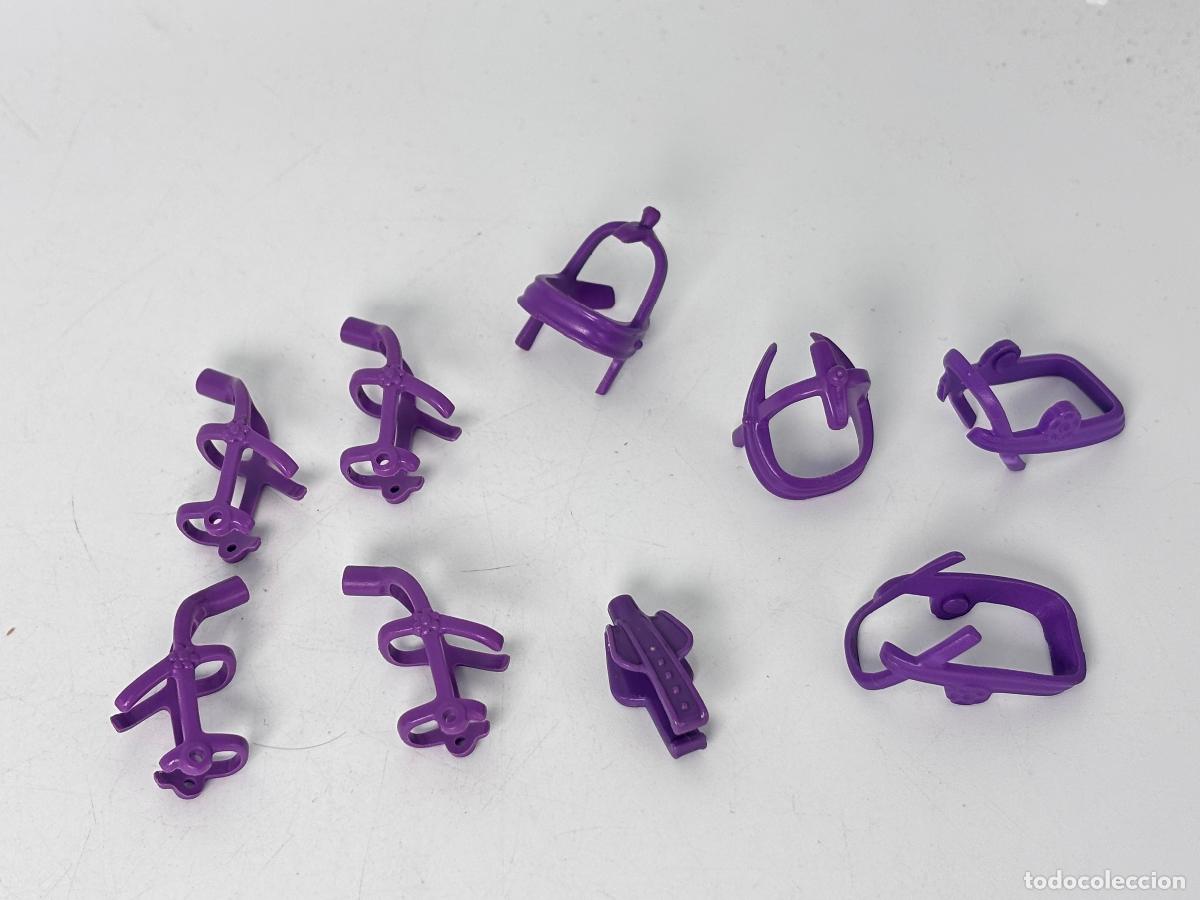 Playmobil: Playmobil lote bocado silla adornos caballo morado