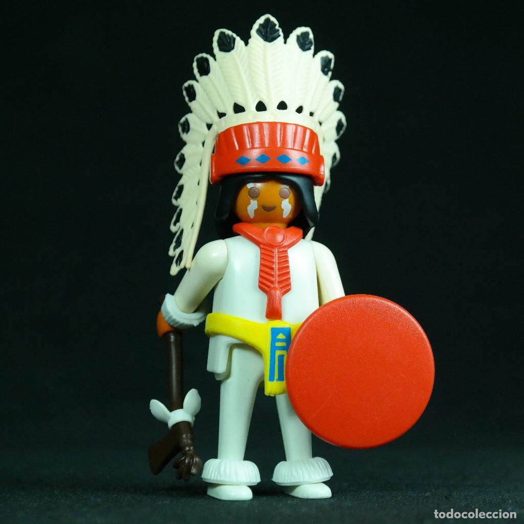Playmobil: Playmobil jefe indio con penacho ☼