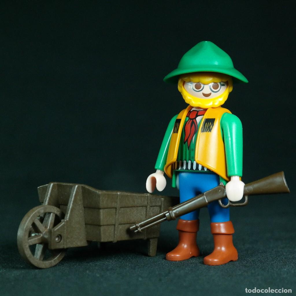 Playmobil: Playmobil granjero con carretilla ☼